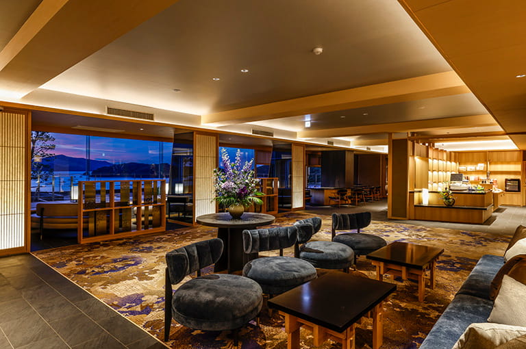 リニューアルロビーからの景観